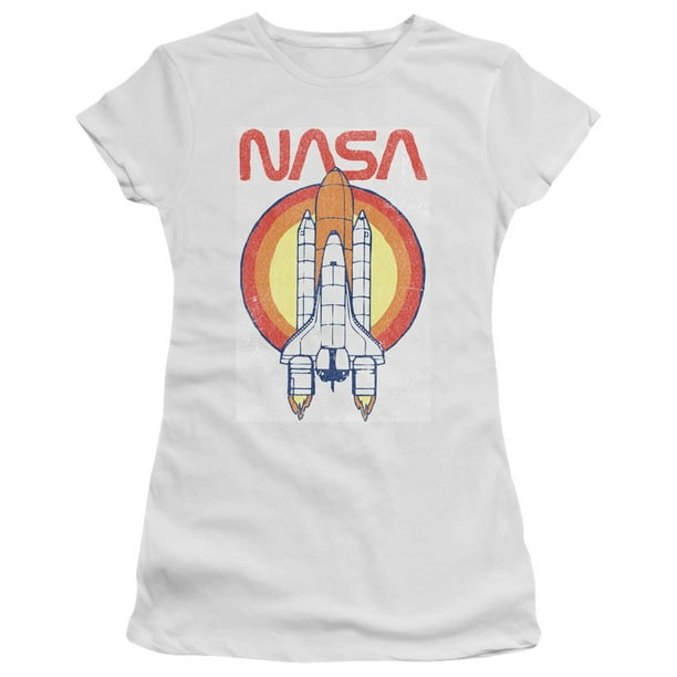 NASA Space Mission Shuttle Retro Rocket Logo Youth Long Sleeve Tees Boy or Girl